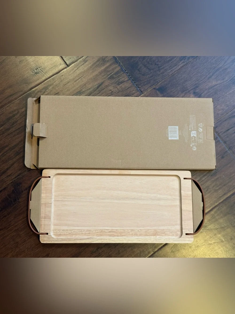 NIB Nespresso Coffee Barista Wood Tray